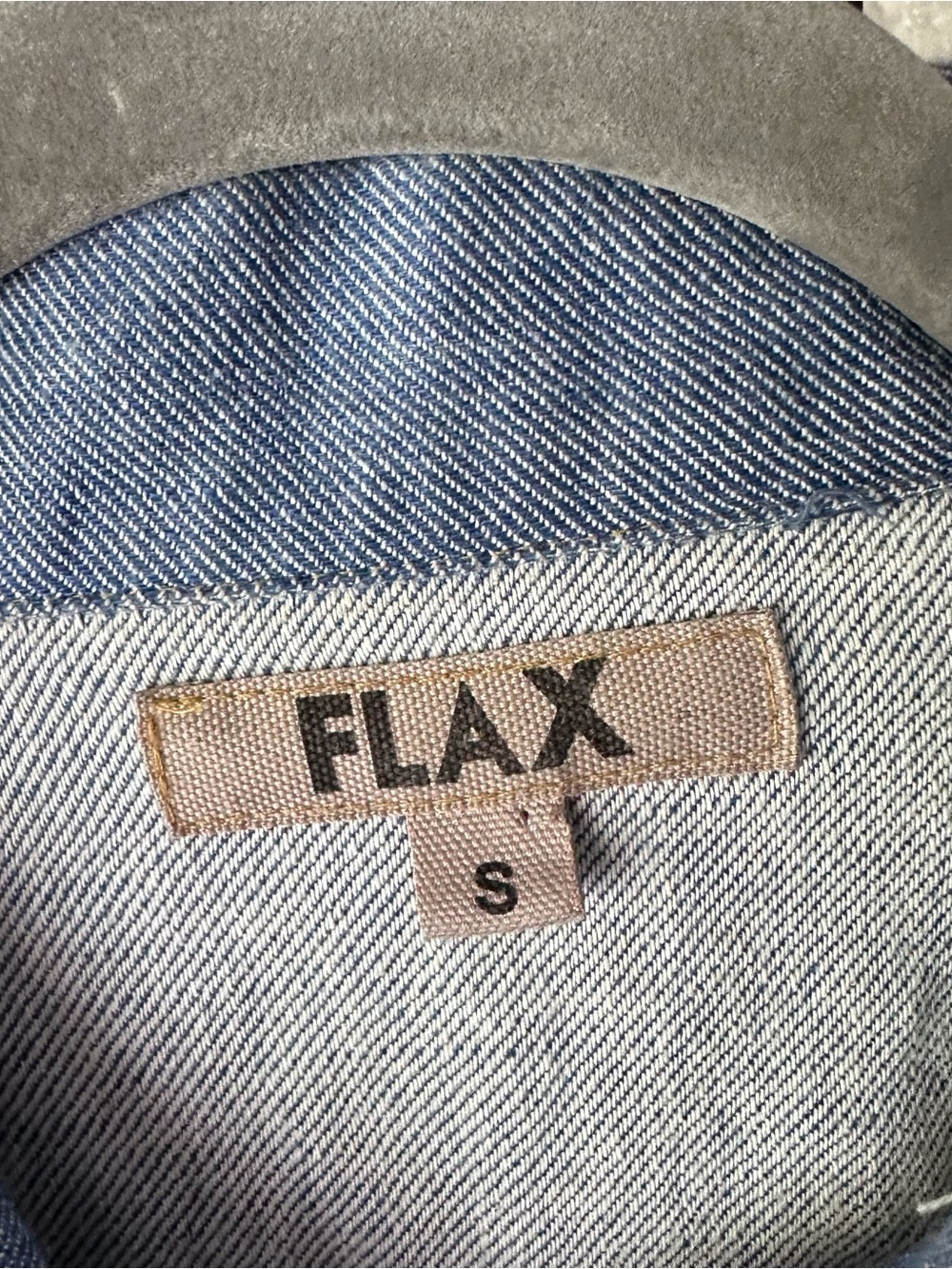 Flax Engelhart Light Blue Linen Cotton Shirt Jacket Size small - Picture 3 of 8